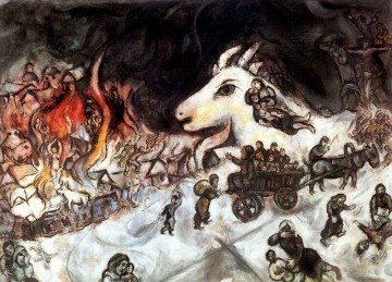 contemporary Painting - War contemporary Marc Chagall